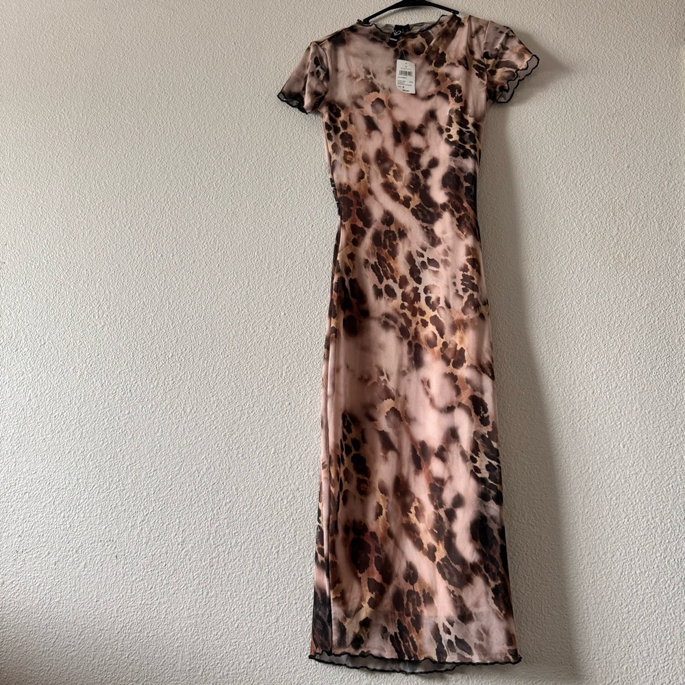 WINDSOR Cheetah print bodycon dress